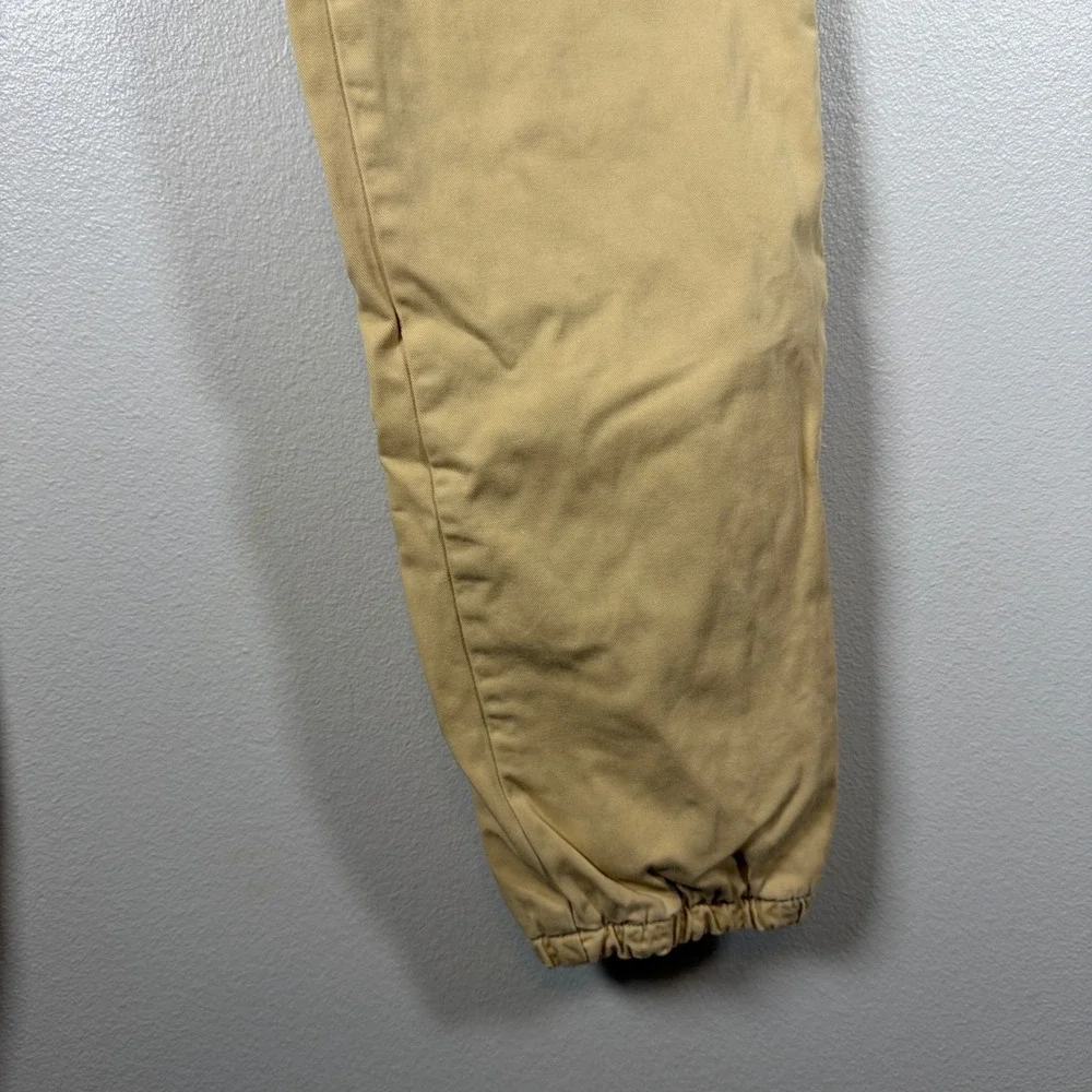 Offcorss Boys Tan‎ Khaki Jogger Pants Lined Cotton Elastic Waist Size 16 5126585